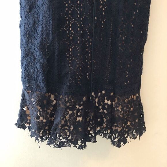 NEW FREE PEOPLE CROSS MY HEART CROCHET MINI DRESS - Picture 5 of 6